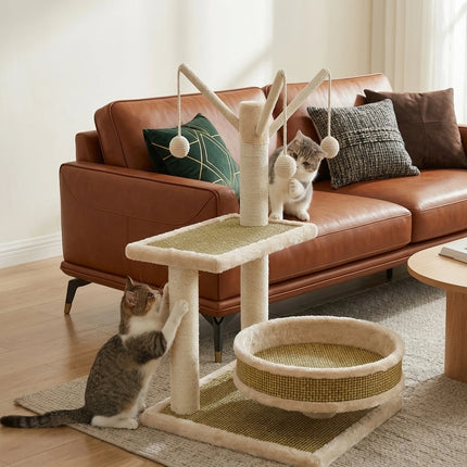 Milo Rattan Cat Tree Tower