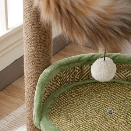 Oliver Rattan Cat Tree Bed