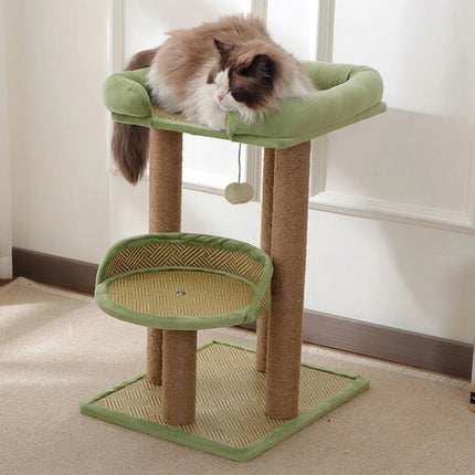 Oliver Rattan Cat Tree Bed