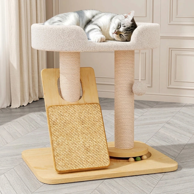 Leo Wood Cat Tree Scratcher