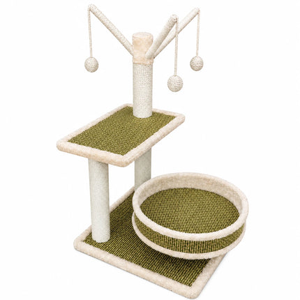 Milo Rattan Cat Tree Tower
