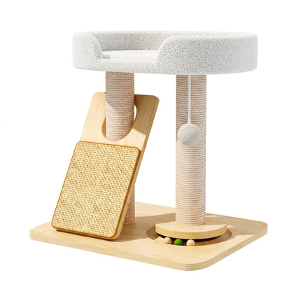Leo Wood Cat Tree Scratcher