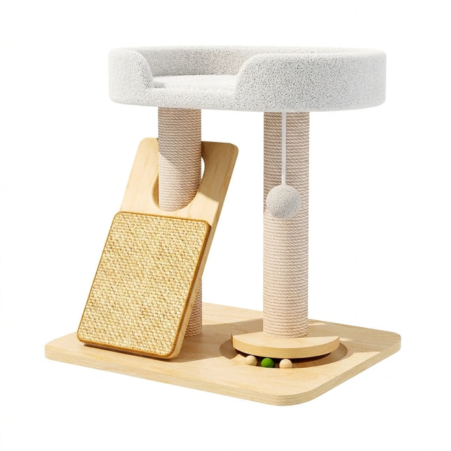 Leo Wood Cat Tree Scratcher