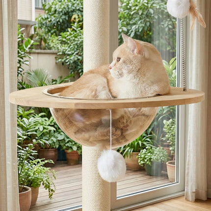 Henry Solid Wood Cat Tree Tower