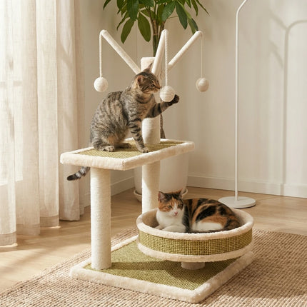 Milo Rattan Cat Tree Tower