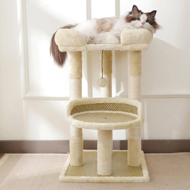 Oliver Rattan Cat Tree Bed